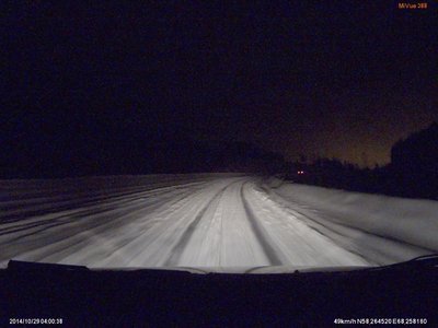 сузгунский взвоз - сугробы рано утром