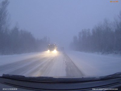 Недалеко от Туртаса - метель и гололёд....<br />Примерно так же и в Тобольском р-не было.....