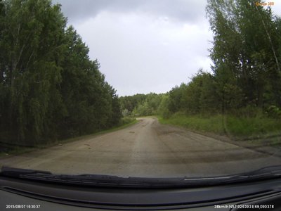 дорога между п.Заречный и Вагай
